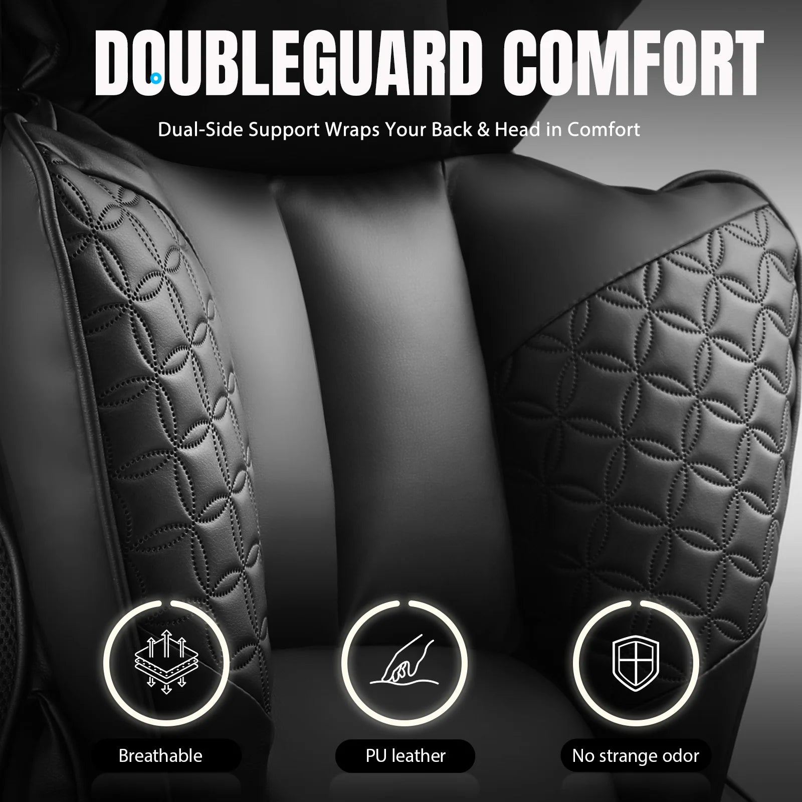 Ergonomic High-Back Office Chair with Footrest