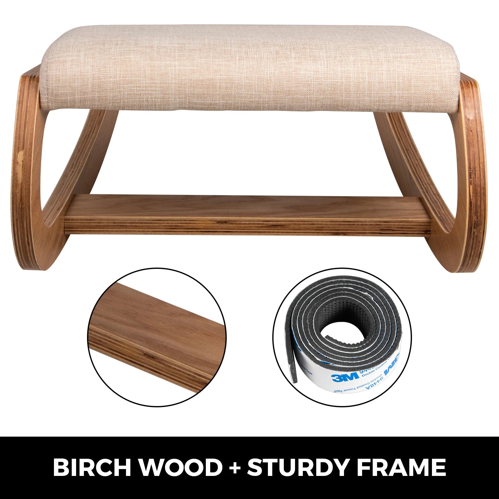 Ergonomic Kneeling Chair with Cushioned Seat