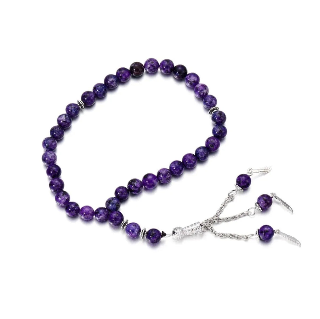 33-Bead Natural Stone Prayer Rosary Bracelet