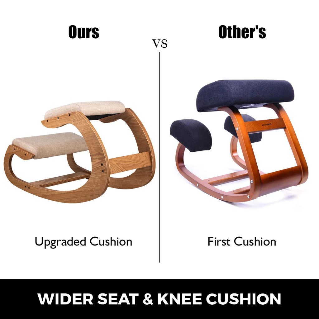 Ergonomic Kneeling Chair with Cushioned Seat