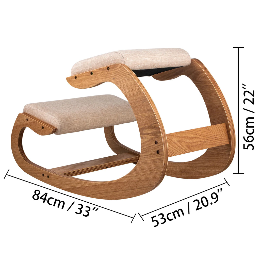 Ergonomic Kneeling Chair with Cushioned Seat