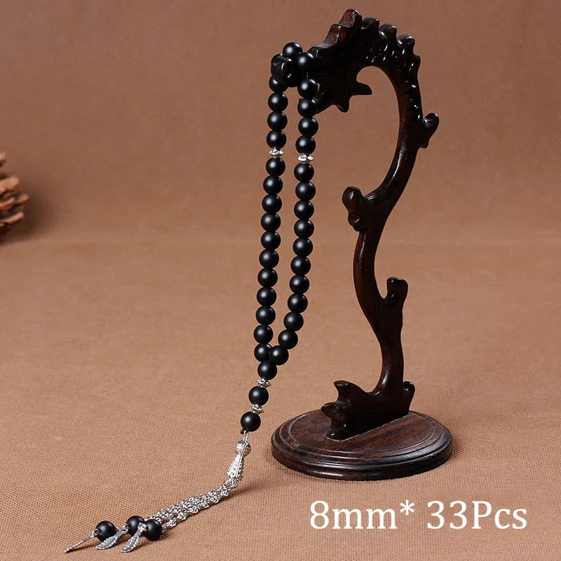33-Bead Natural Stone Prayer Rosary Bracelet
