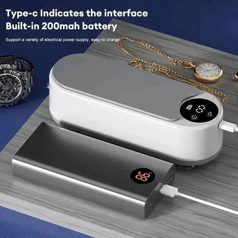 Wireless Ultrasonic Cleaner for Glasses and Jewelry