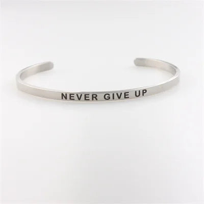 2022 New 4MM Stainless Steel Inspirational Maori Love Mantra Bracelet for Women - Best Gift