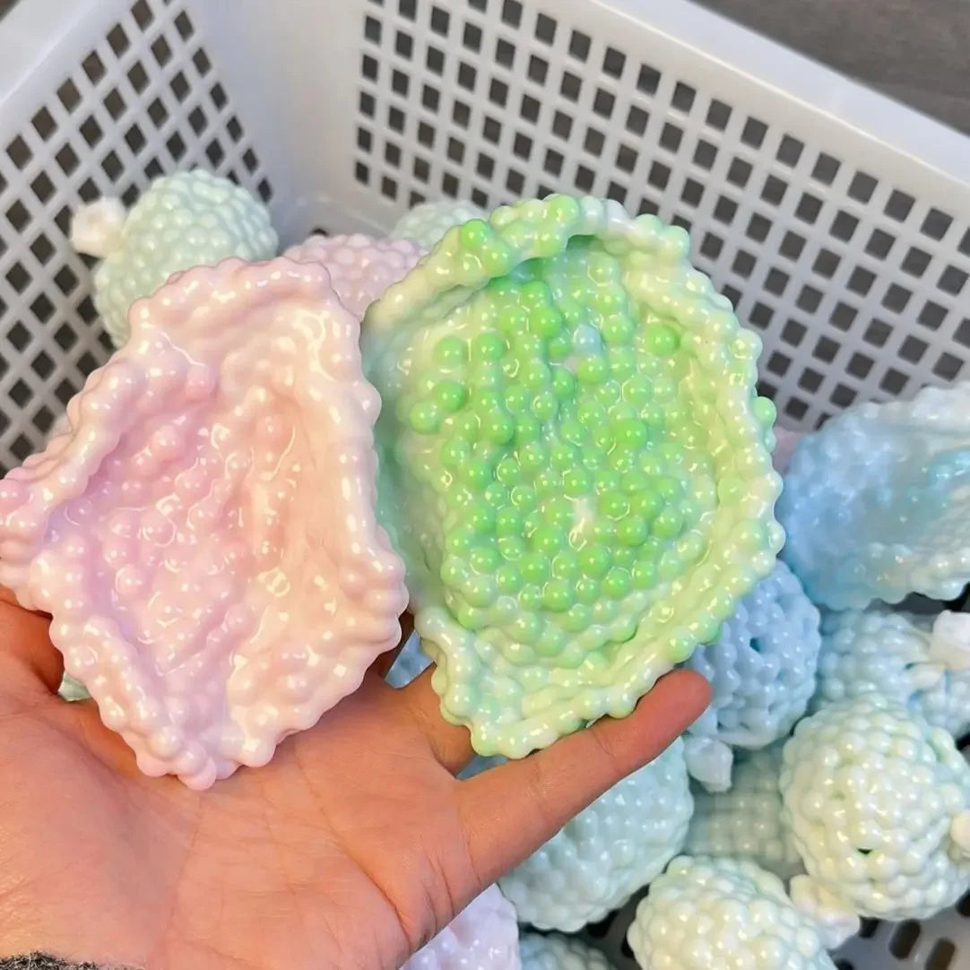 Soft, squishy stress relief balls for adults and kids; perfect for home or office.
