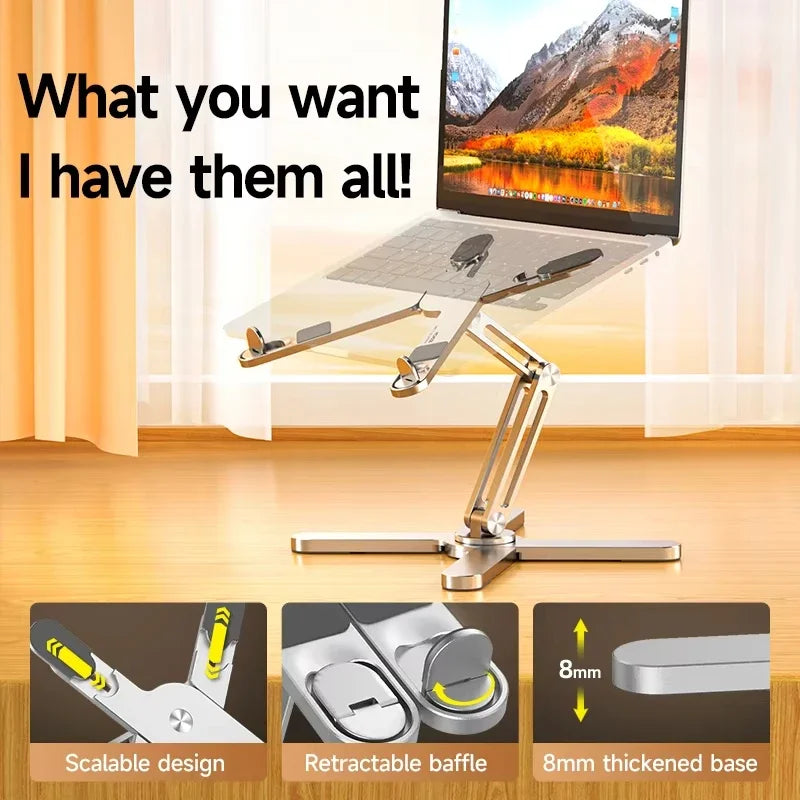 Foldable 360-Degree Rotating Laptop Stand