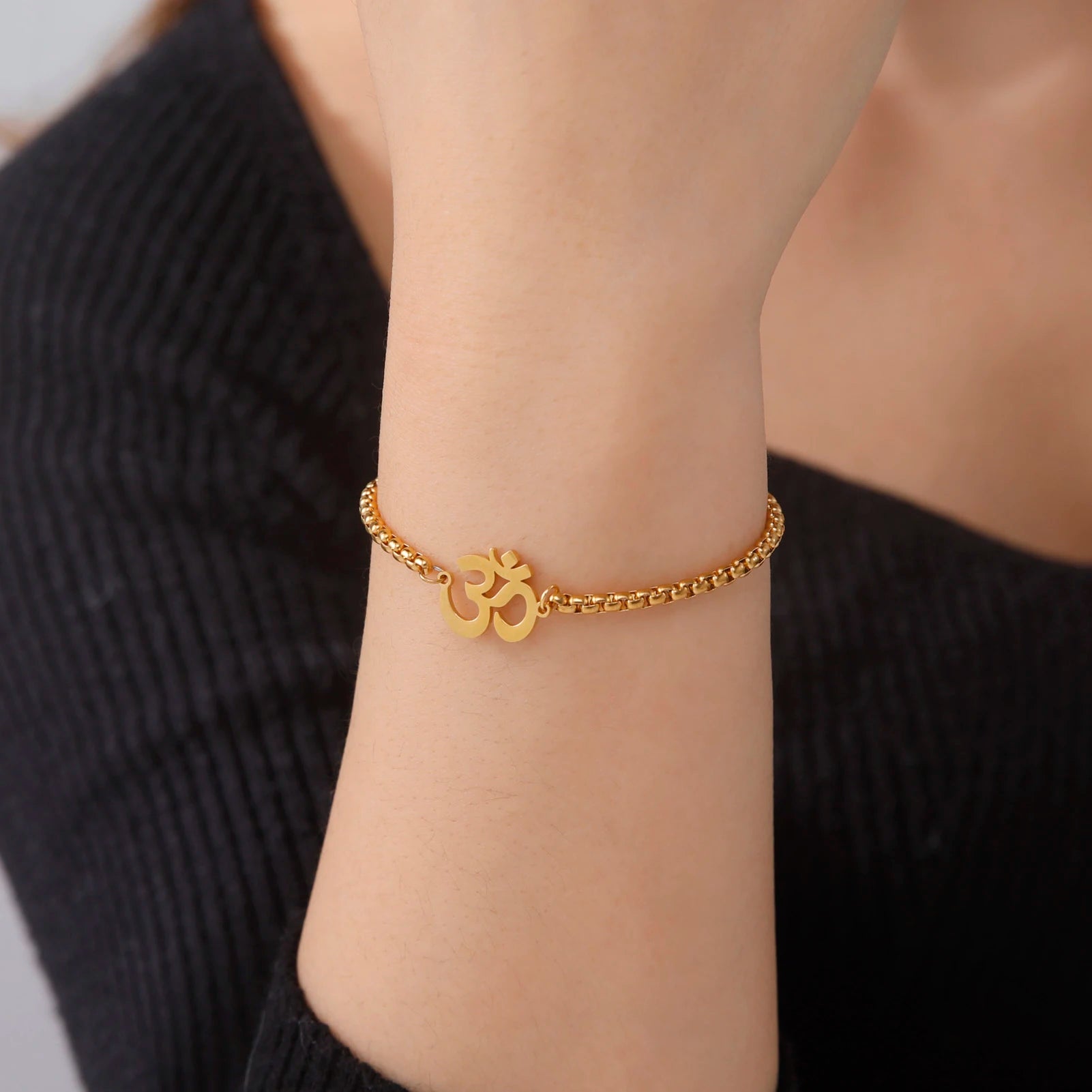 Stainless Steel OM Link Bracelet