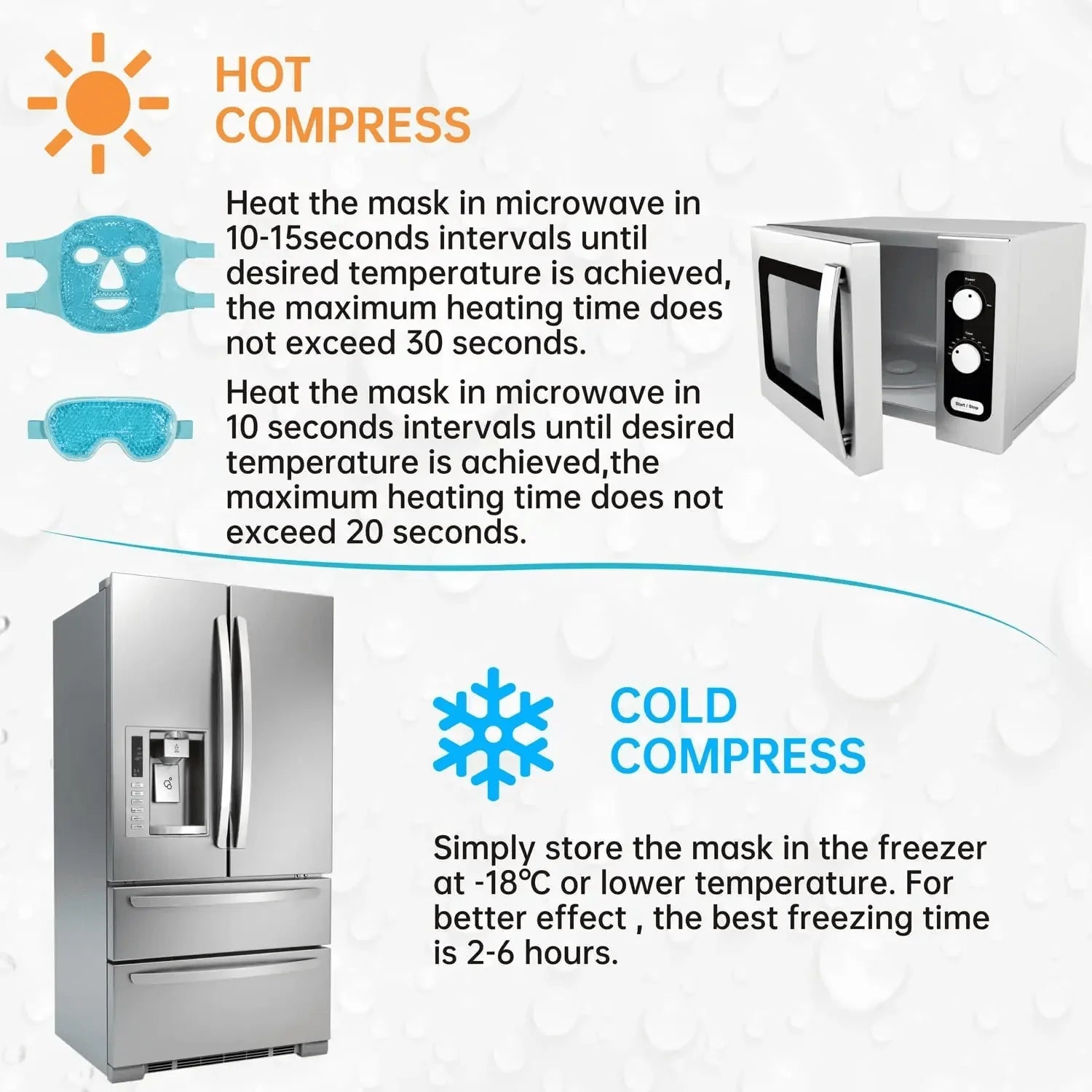 Reusable Cooling Gel Face Mask