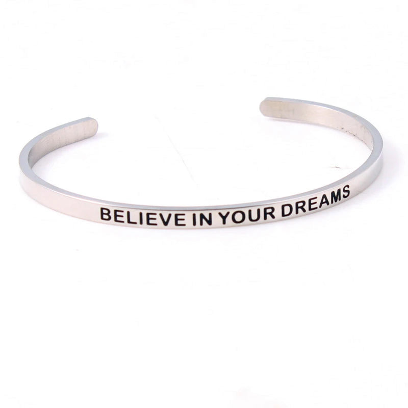 2022 New 4MM Stainless Steel Inspirational Maori Love Mantra Bracelet for Women - Best Gift