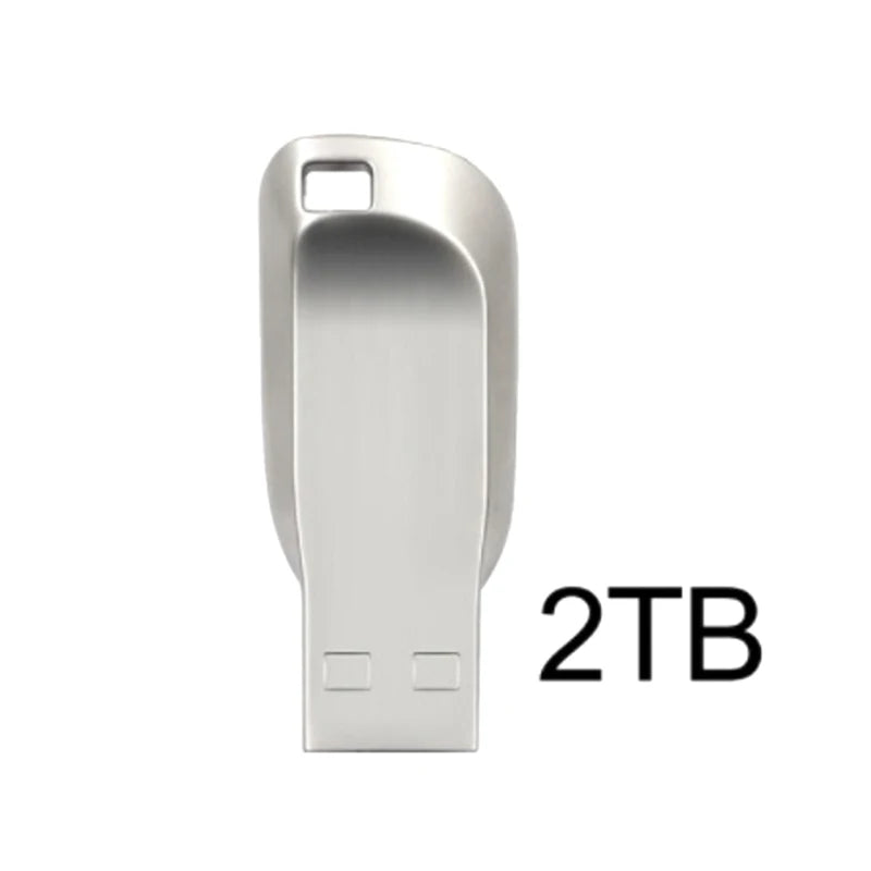 2TB Metal USB 3.0 Flash Drive with Type-C Adapter