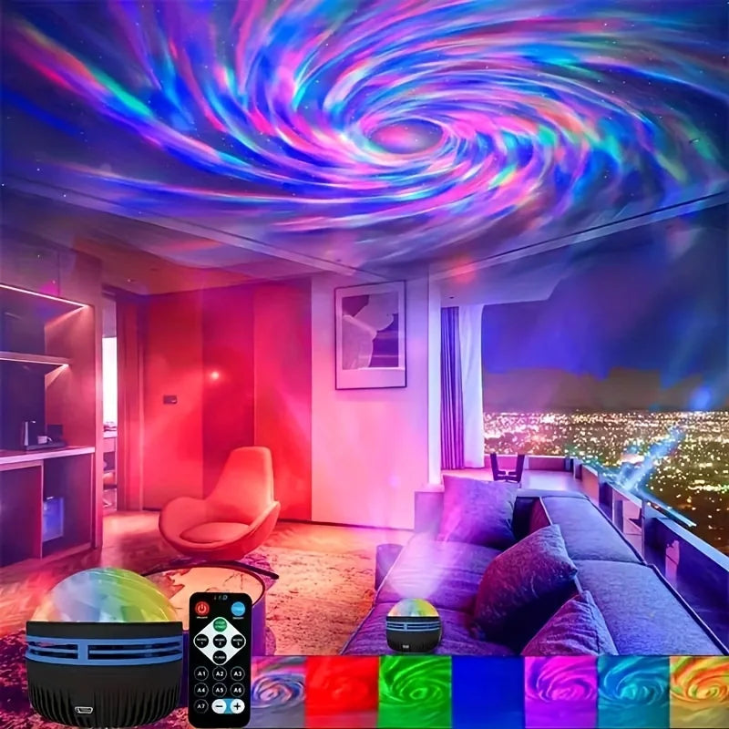LED Galaxy Star Projector Night Light