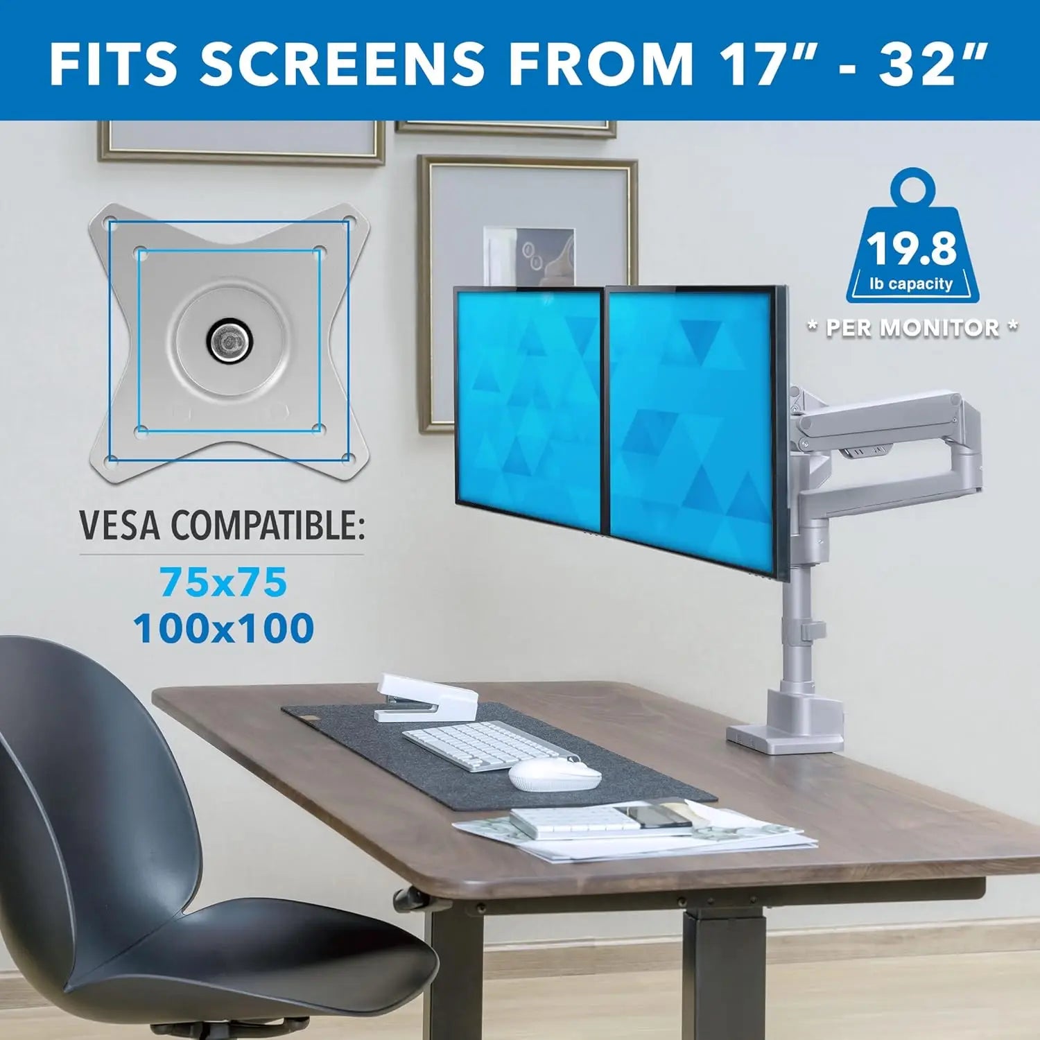 Dual Monitor Desk Mount