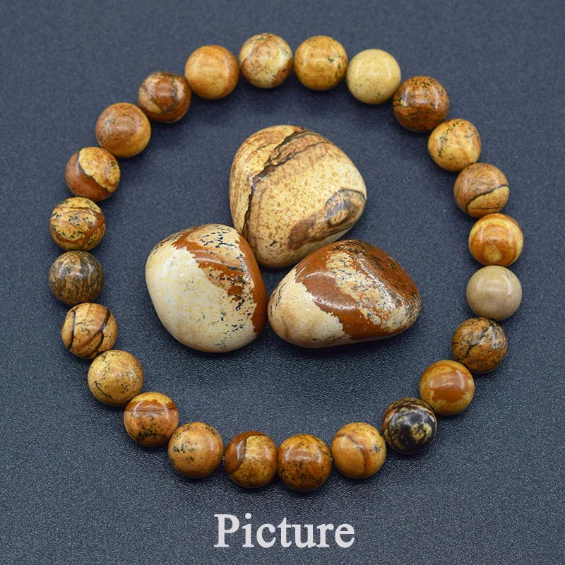 Natural Stone Bead Bracelet Collection