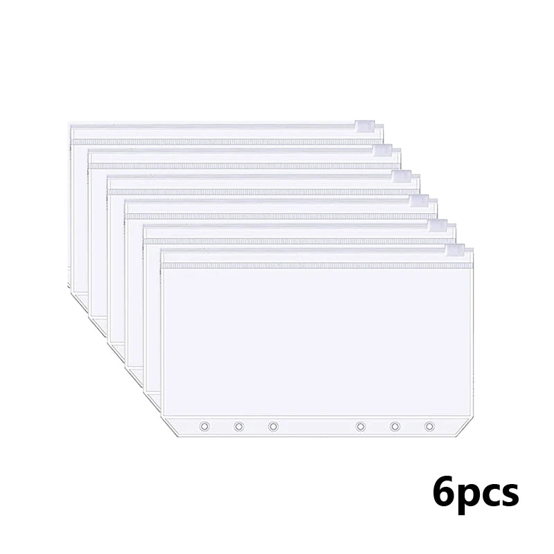 A6 Budget Binder with Calculator and Zipper Envelopes