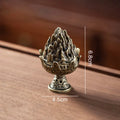 Alloy Vertical Incense Burner - Portable Tabletop Aromatherapy Holder and Home Decoration