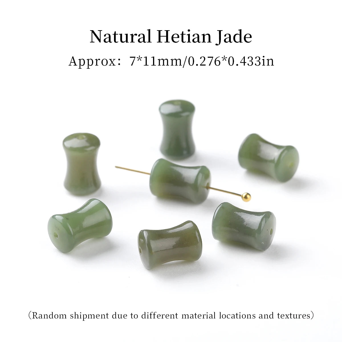 Natural Hetian Jade Pixiu Buddha Bead