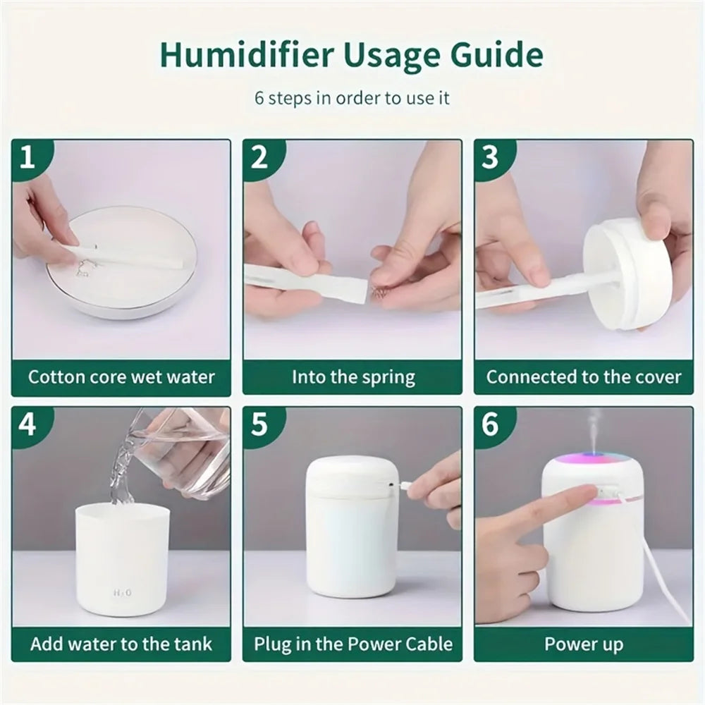 Portable USB LED Humidifier
