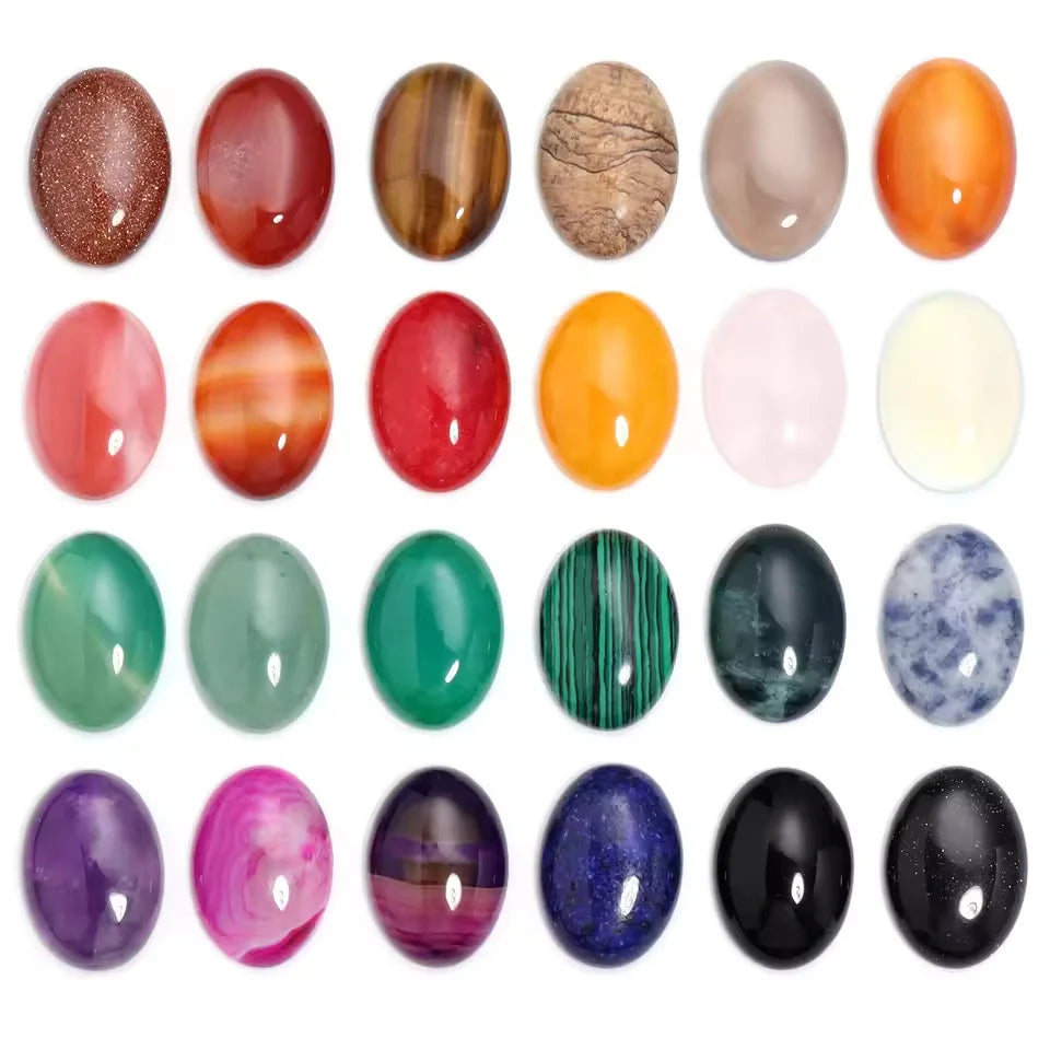 Natural Stone Oval Cabochons