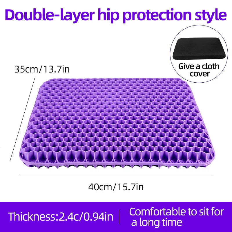 Silicone Seat Cushion with Removable Cover