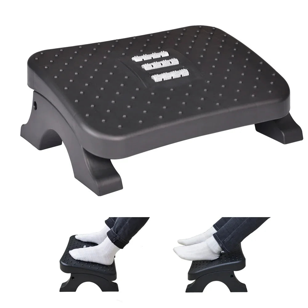 Ergonomic Under-Desk Footrest with Rollers