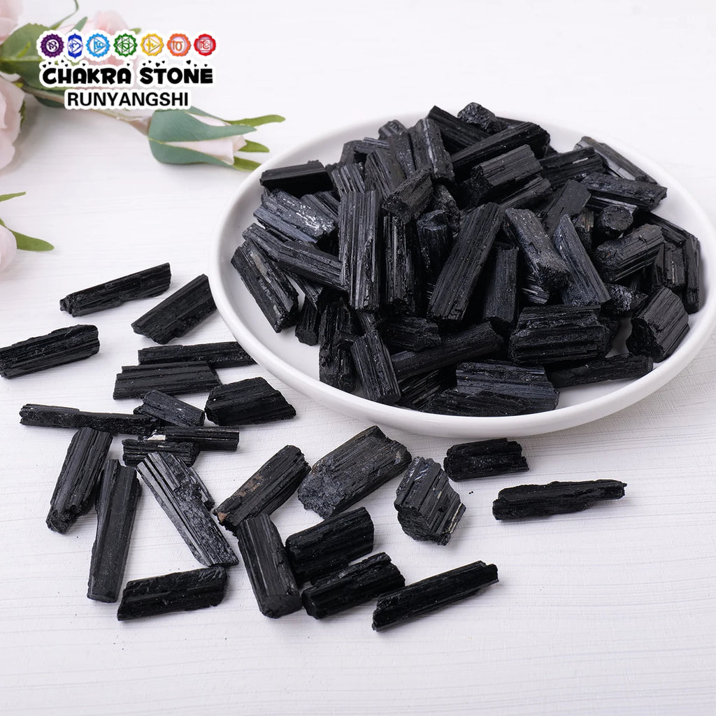 50 g Black Tourmaline Stone Pieces