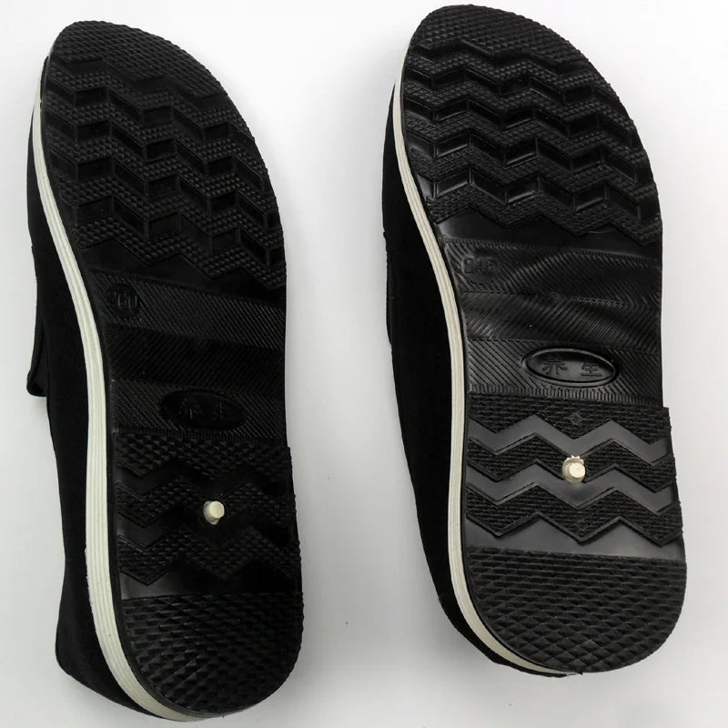 Black Cotton Kung Fu Slippers