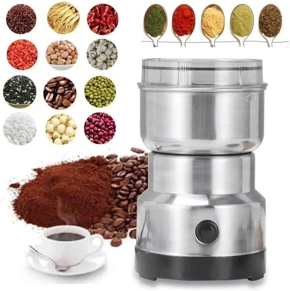 Electric Four-Blade Coffee and Spice Grinder