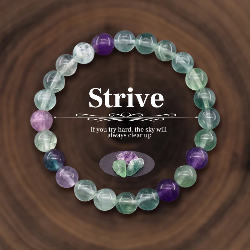 8 mm Natural Stone Beaded Bracelet