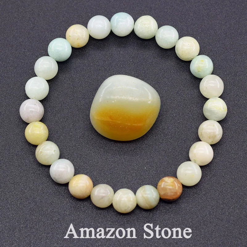 Natural Stone Bead Bracelet Collection