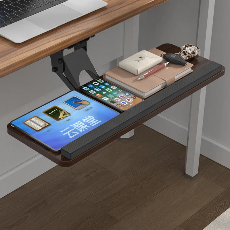 Under-Desk Keyboard Tray with Swivel Mouse Pad