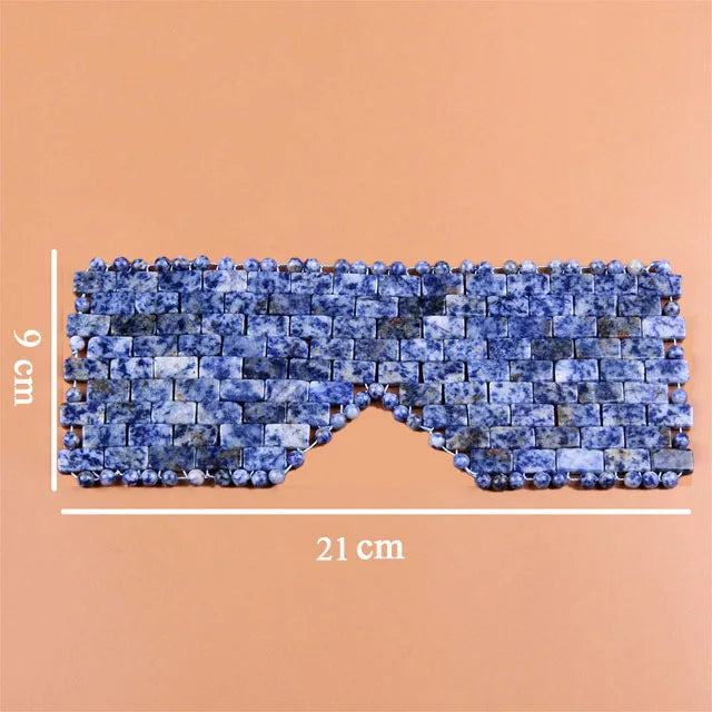 Natural Amethyst Quartz Cooling Heating Eye Migraine Headache Relief Reusable Sleep Mask SPA Therapy Relax Gift for Women Men