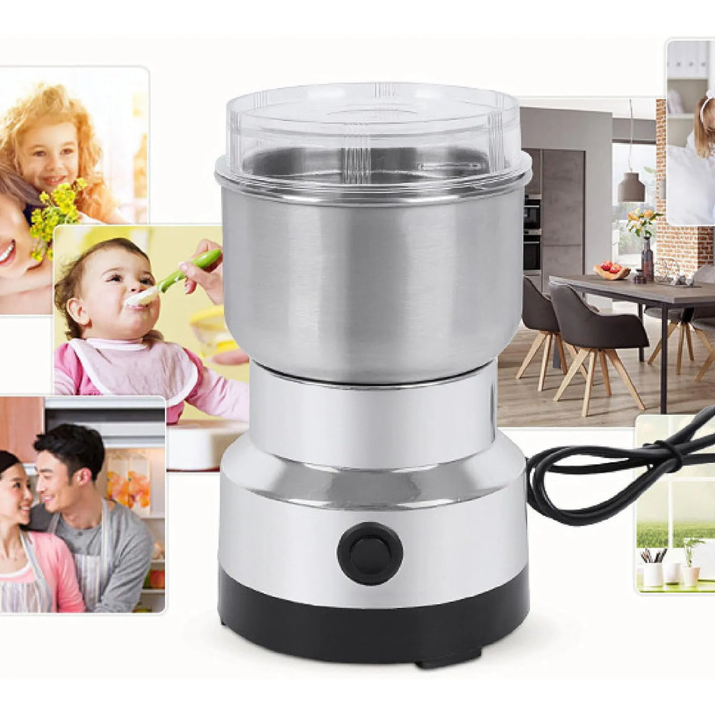 Electric Four-Blade Coffee and Spice Grinder