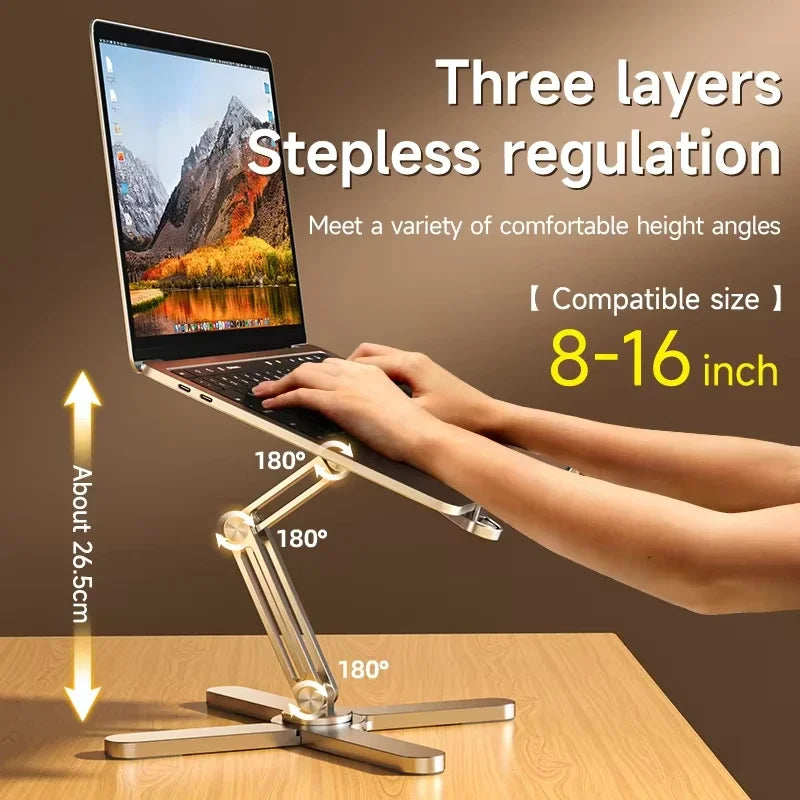 Foldable 360-Degree Rotating Laptop Stand