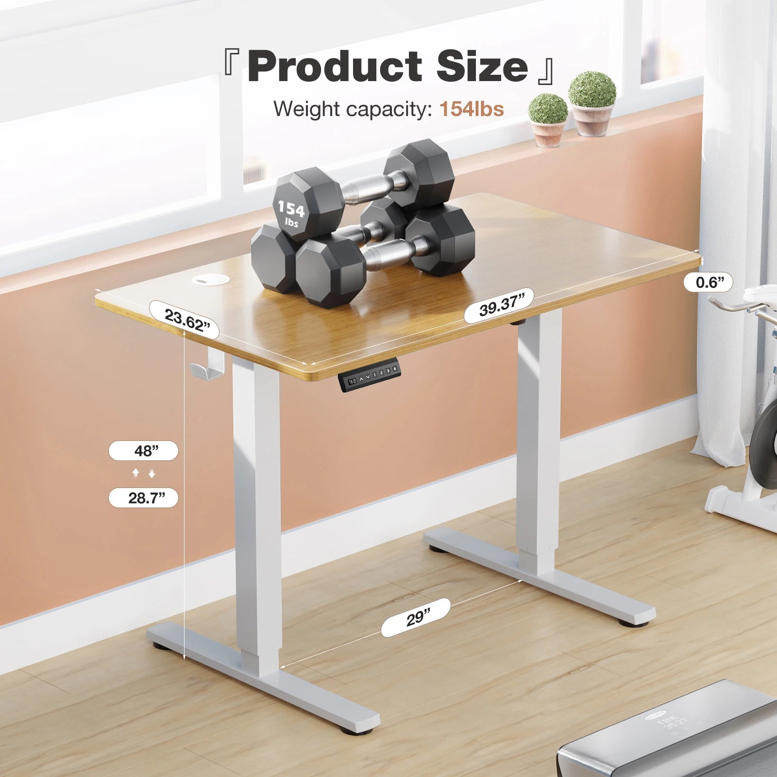 40 x 24 Inch Electric Standing Desk