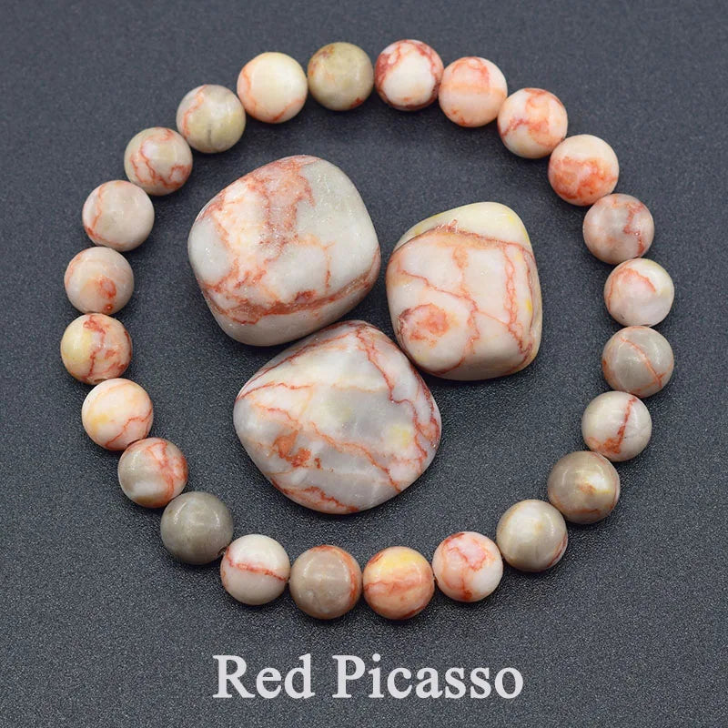 Natural Stone Bead Bracelet Collection