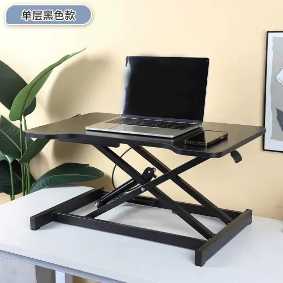 Compact Height-Adjustable Standing Desk Converter