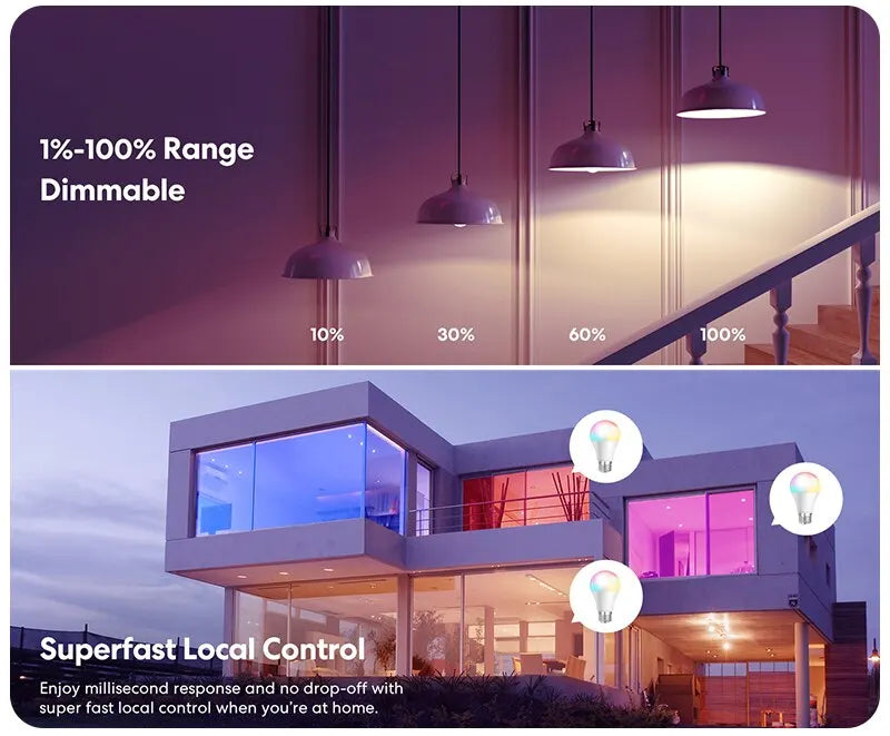RGB LED E27 Dimmable Smart Bulb