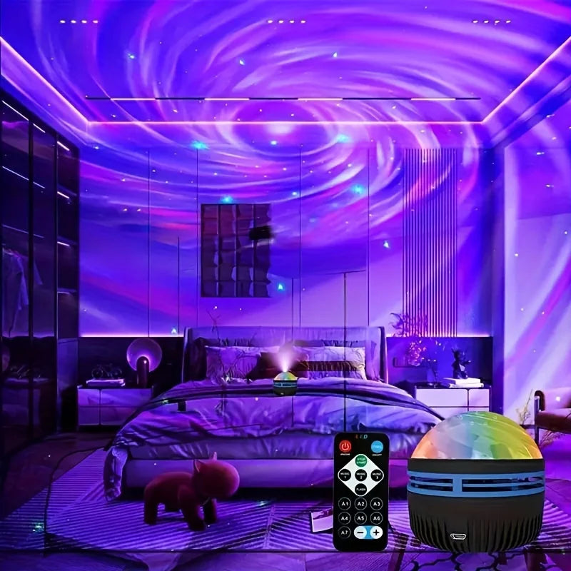 LED Galaxy Star Projector Night Light