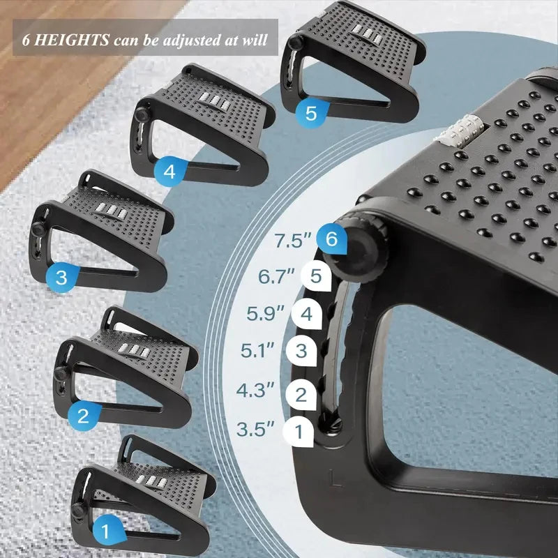 Adjustable Under-Desk Foot Rest