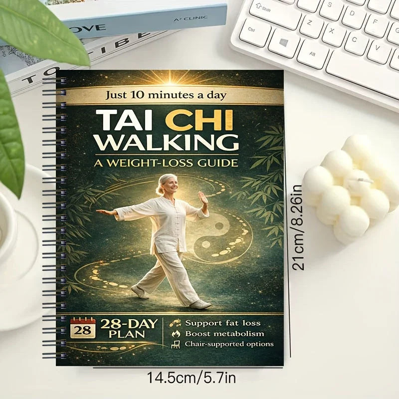 28-Day Tai Chi Challenge for Seniors: 10 Minutes Daily, Easy Walking Program.
