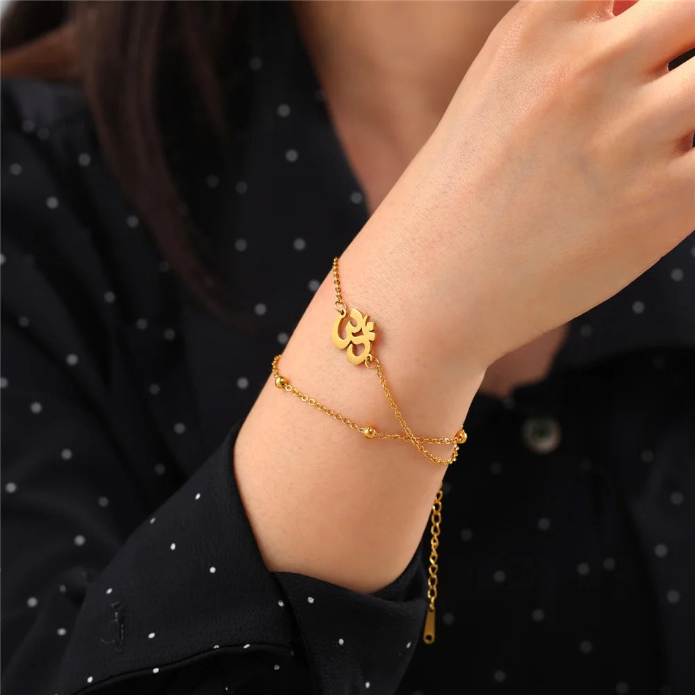 Stainless Steel OM Link Bracelet