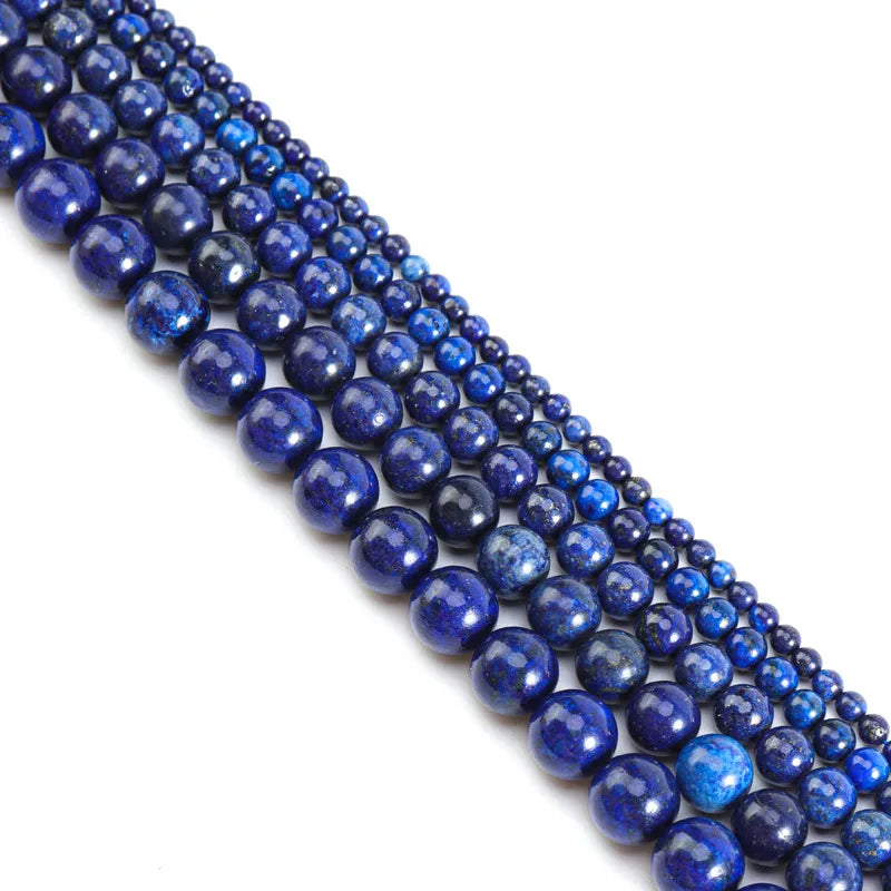 Round Lapis Stone Beads