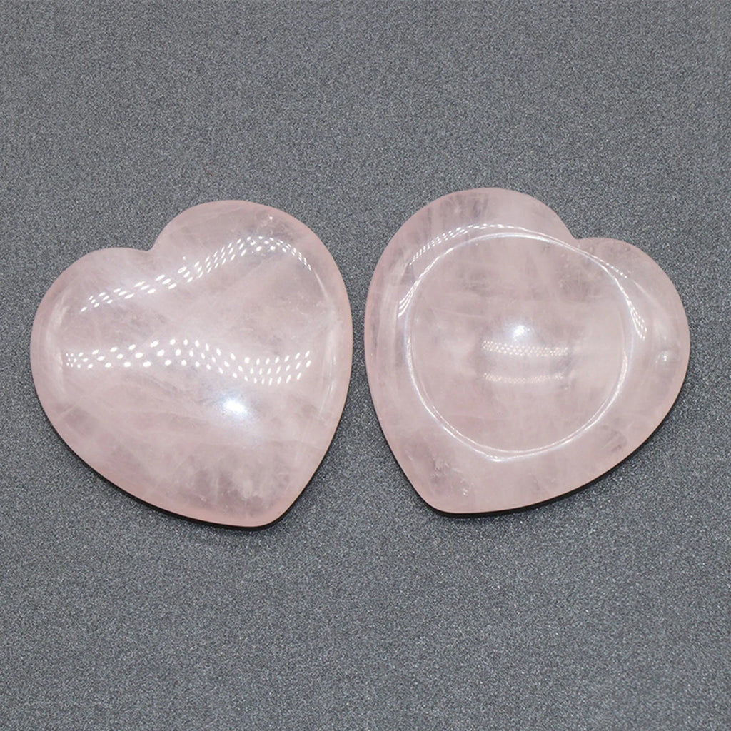 Heart-Shaped Pink Quartz Stone