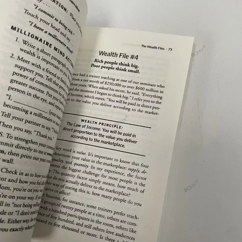 "Secrets of the Millionaire Mind: Mastering Wealth by T. Harv Eker."English Paperback