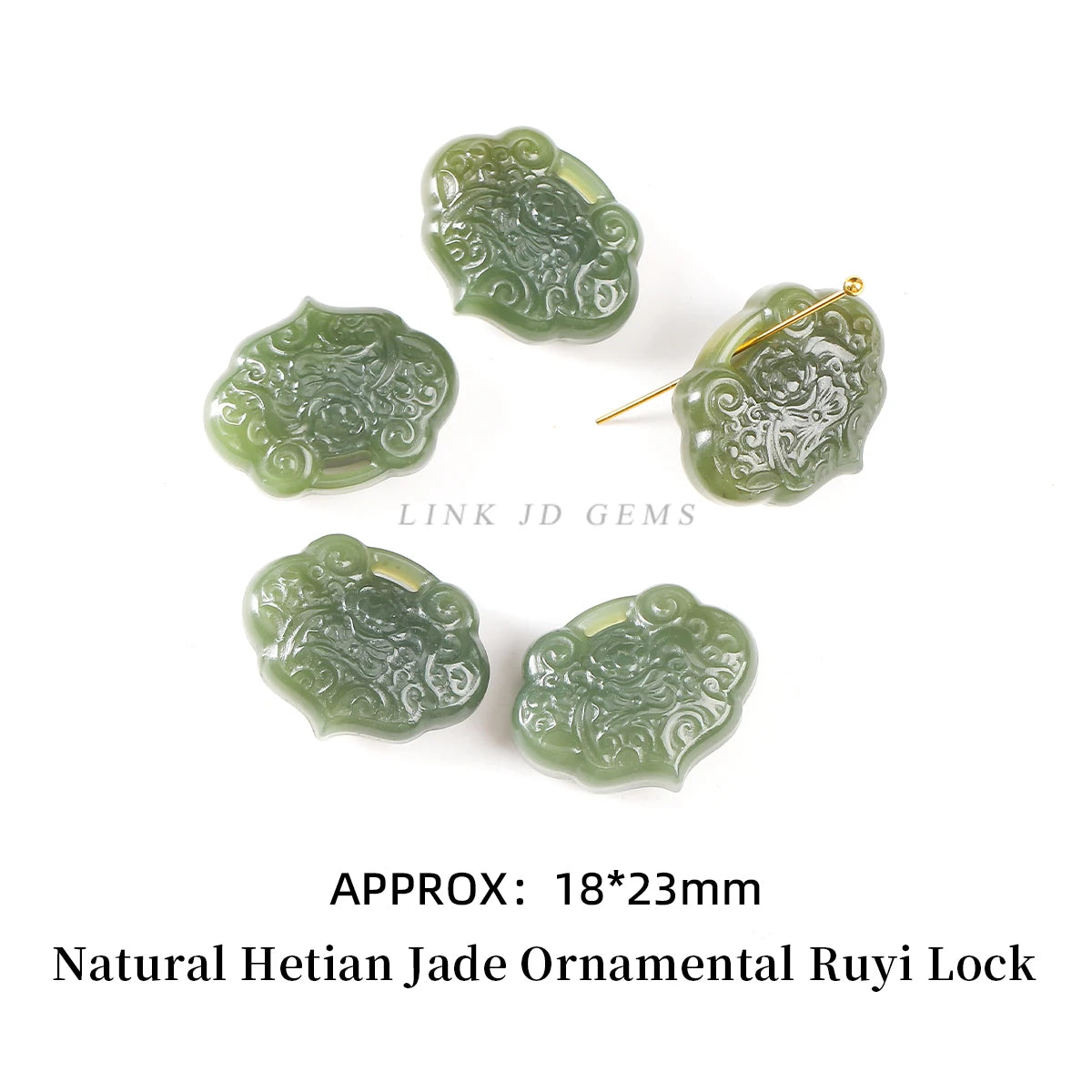 Natural Hetian Jade Pixiu Buddha Bead