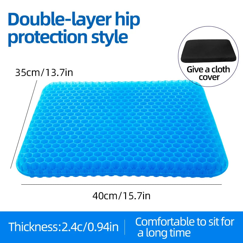 Silicone Seat Cushion with Removable Cover