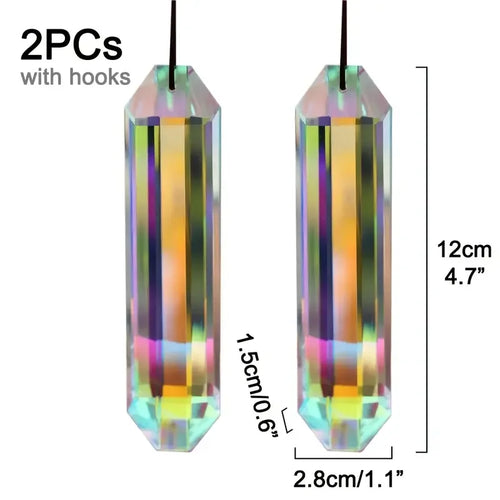 2-Piece Crystal Sun Catcher Window Prisms
