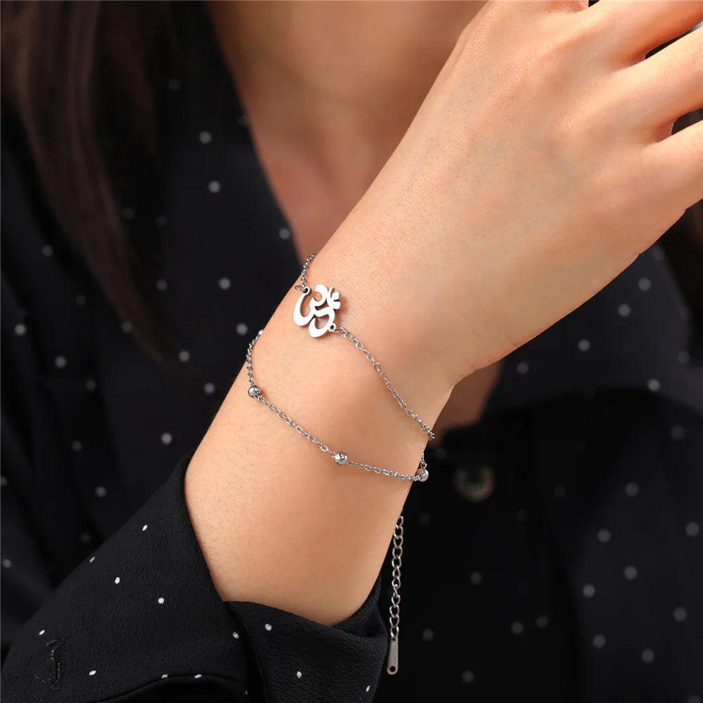 Stainless Steel OM Link Bracelet