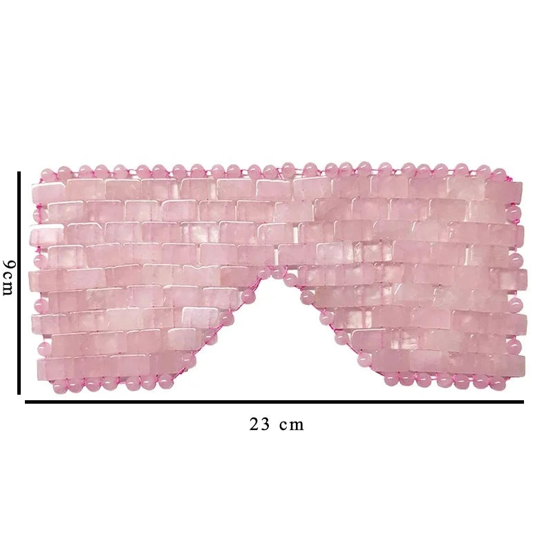 Natural Amethyst Quartz Cooling Heating Eye Migraine Headache Relief Reusable Sleep Mask SPA Therapy Relax Gift for Women Men