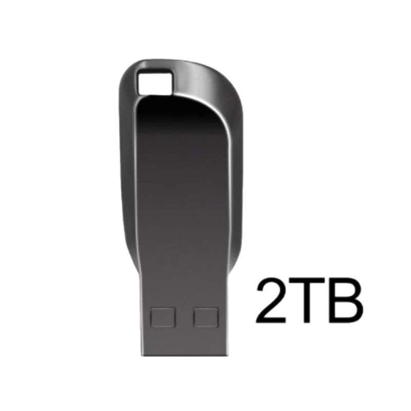 2TB Metal USB 3.0 Flash Drive with Type-C Adapter